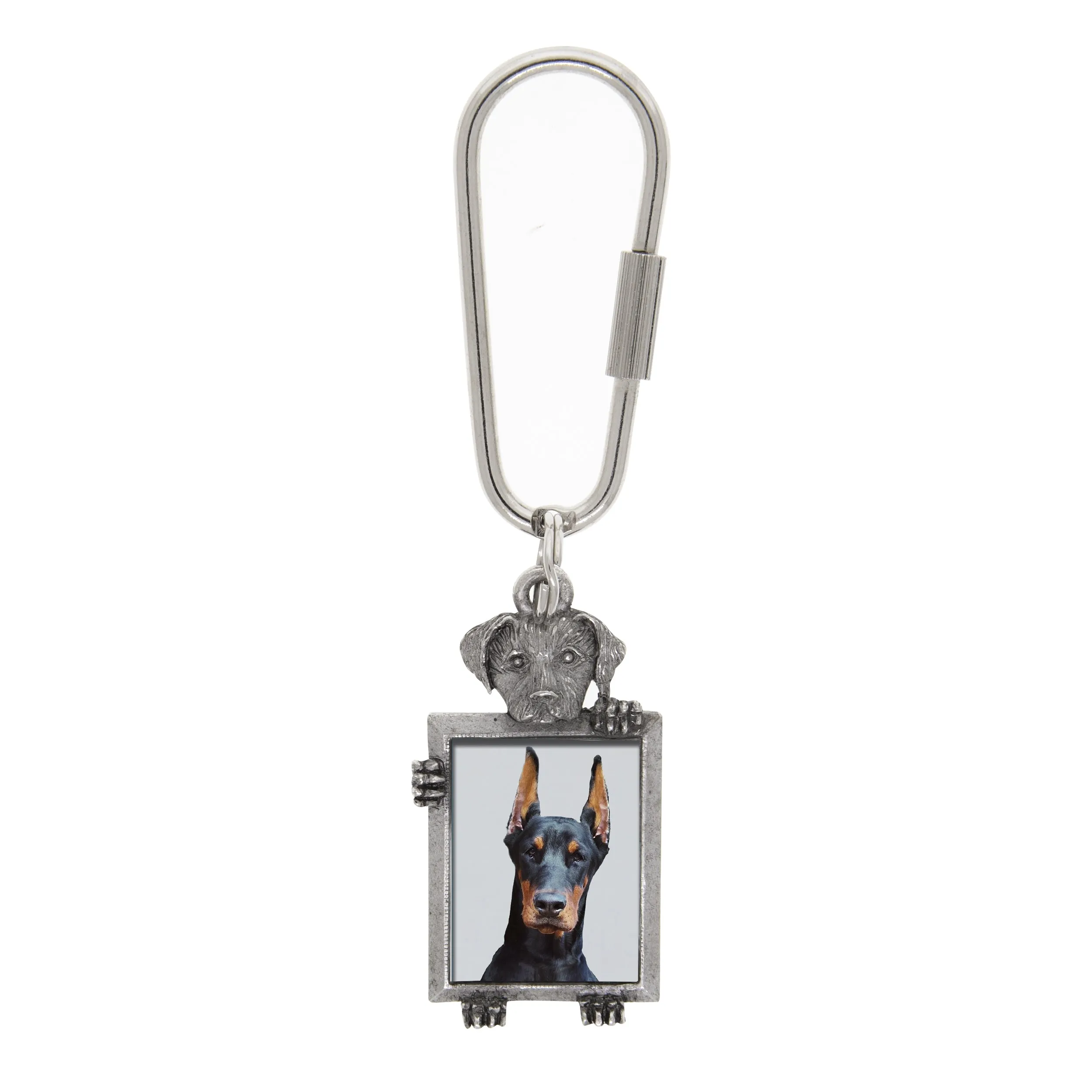 1928 Jewelry Dog Picture Carabiner Key Chain