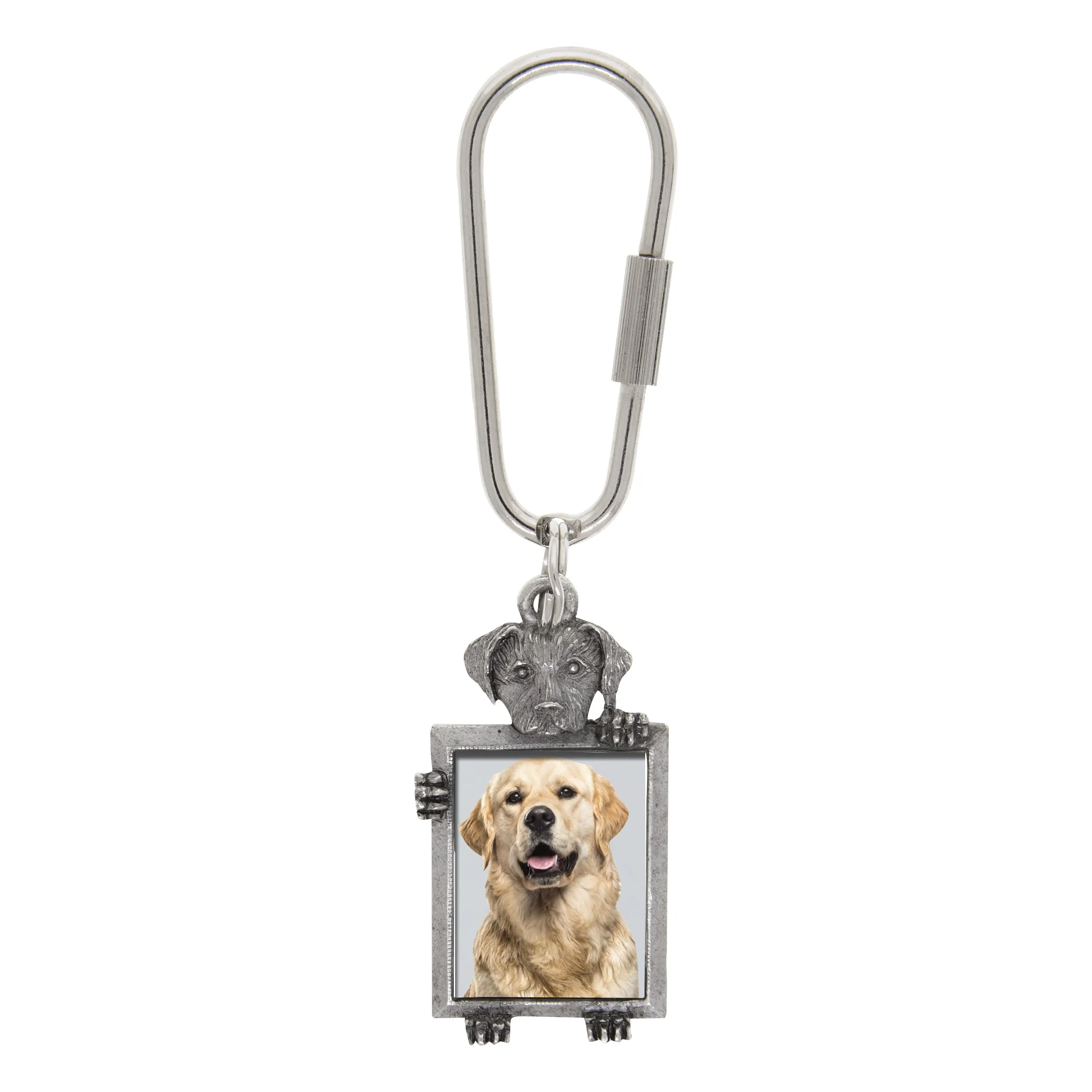 1928 Jewelry Dog Picture Carabiner Key Chain