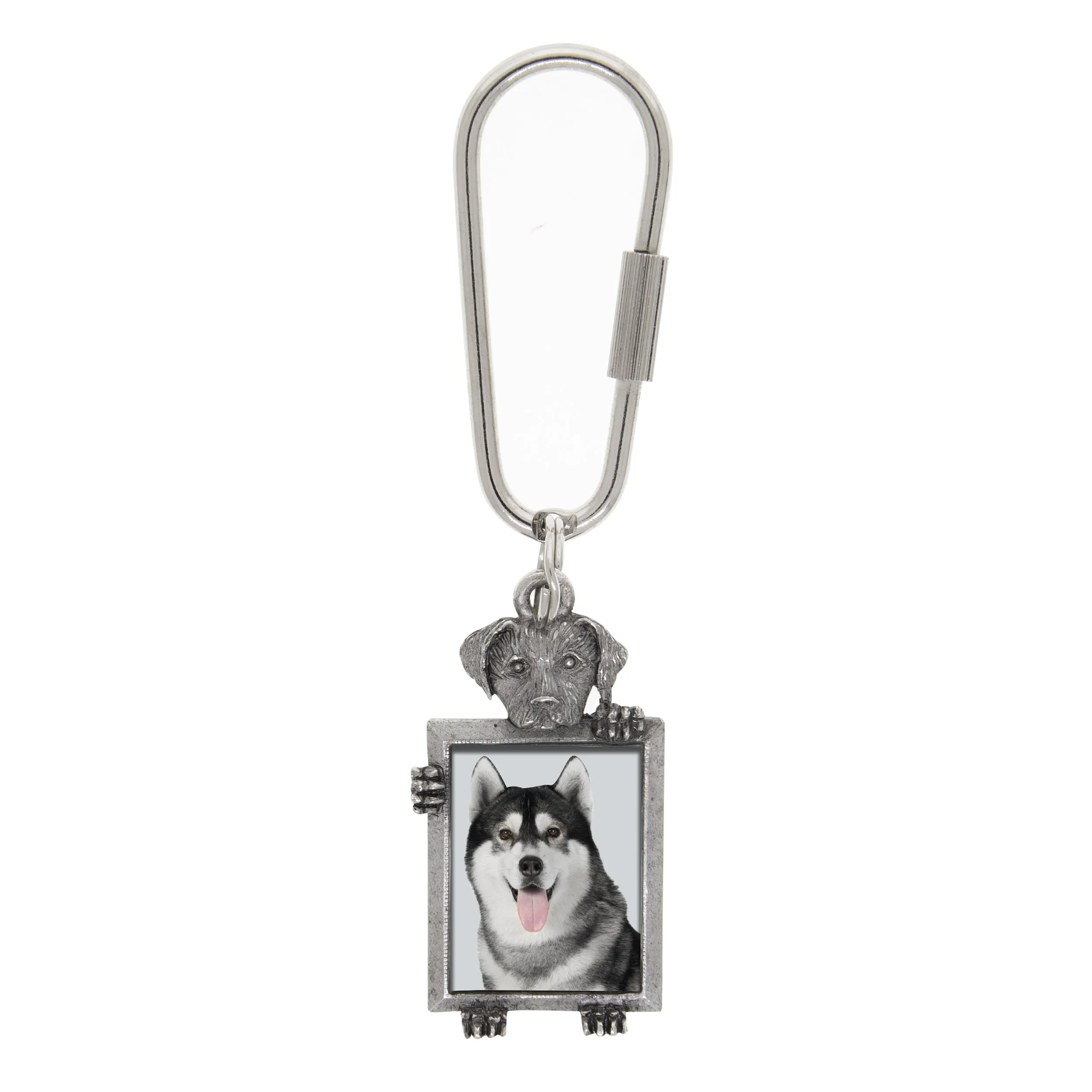 1928 Jewelry Dog Picture Carabiner Key Chain