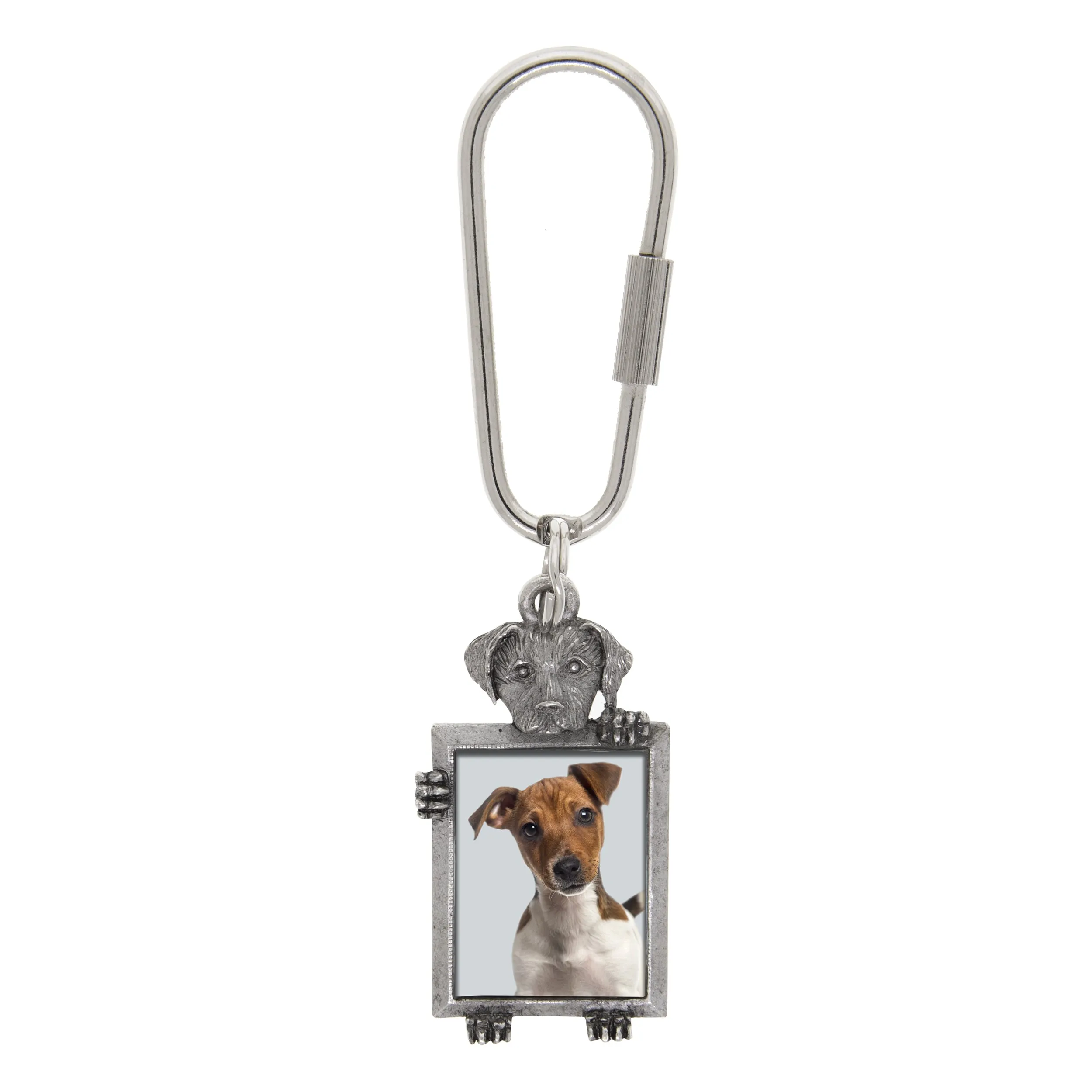 1928 Jewelry Dog Picture Carabiner Key Chain