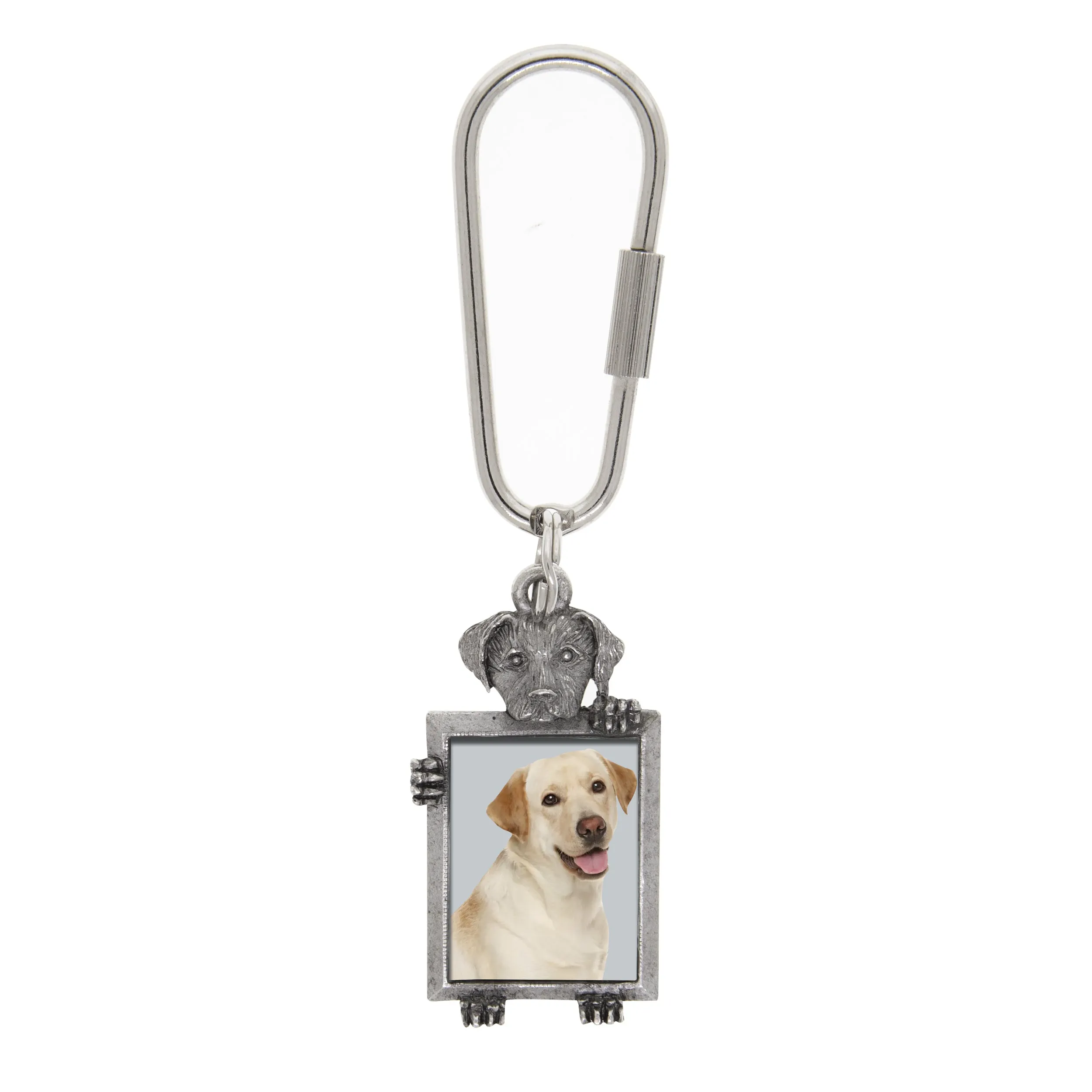 1928 Jewelry Dog Picture Carabiner Key Chain