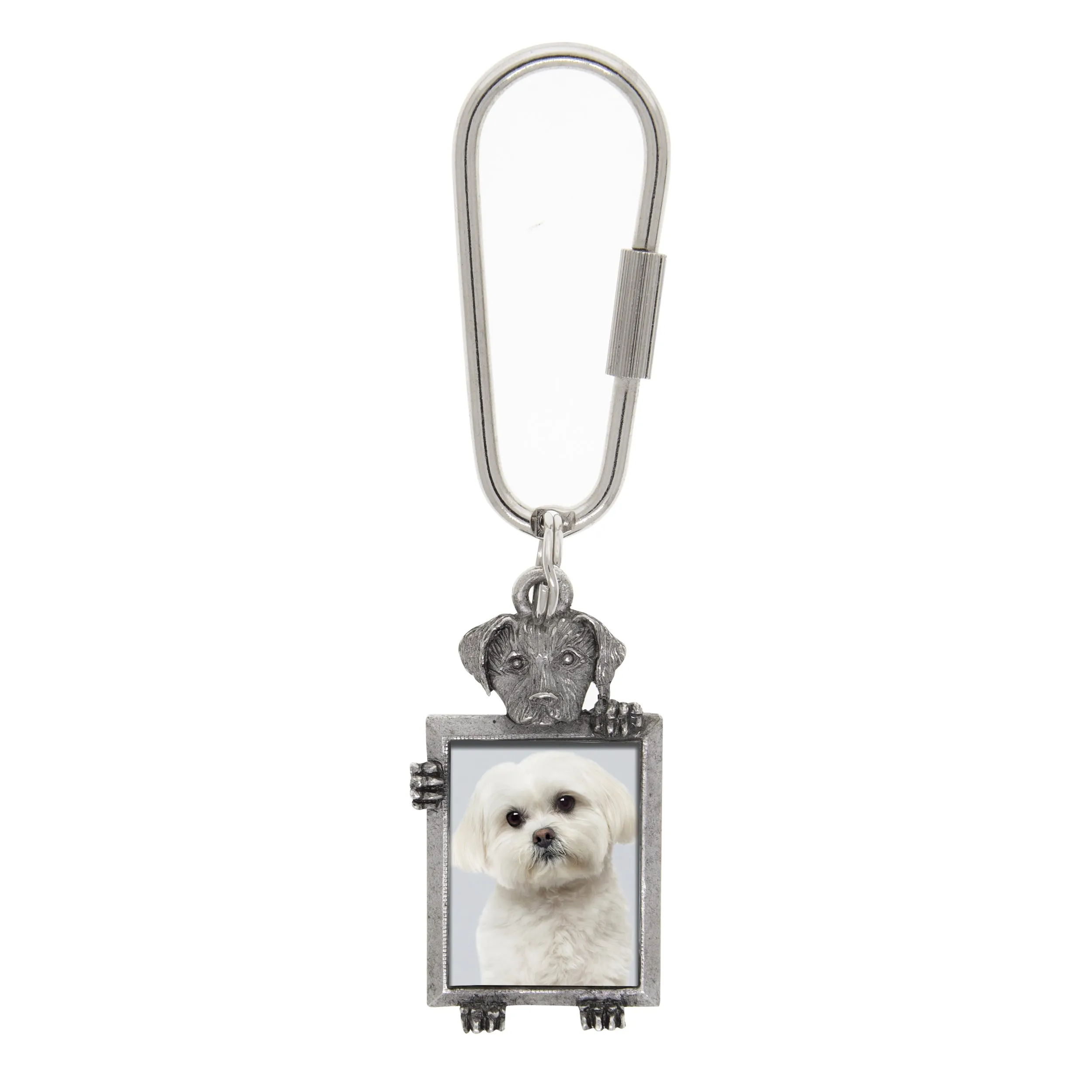 1928 Jewelry Dog Picture Carabiner Key Chain