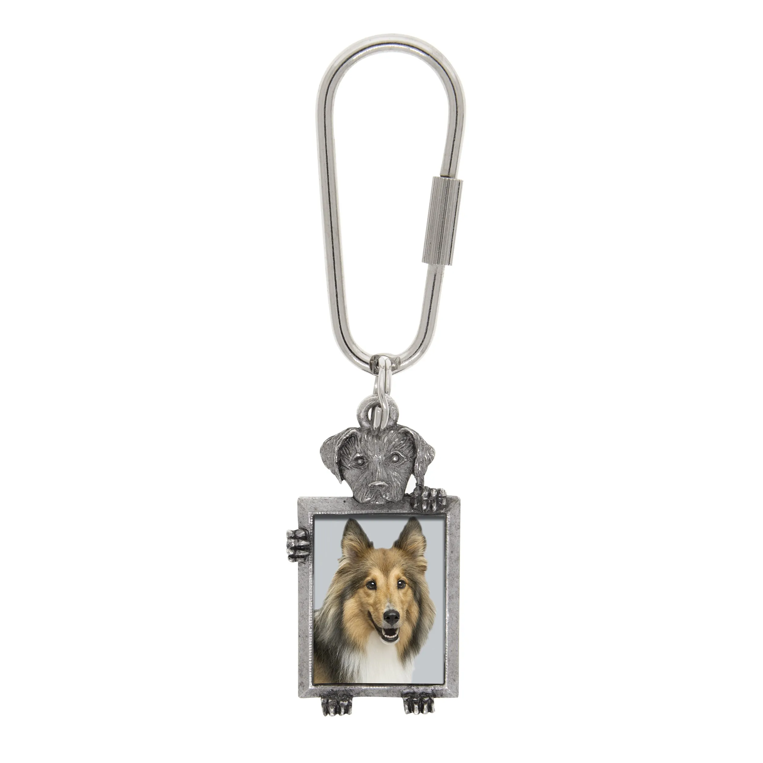 1928 Jewelry Dog Picture Carabiner Key Chain