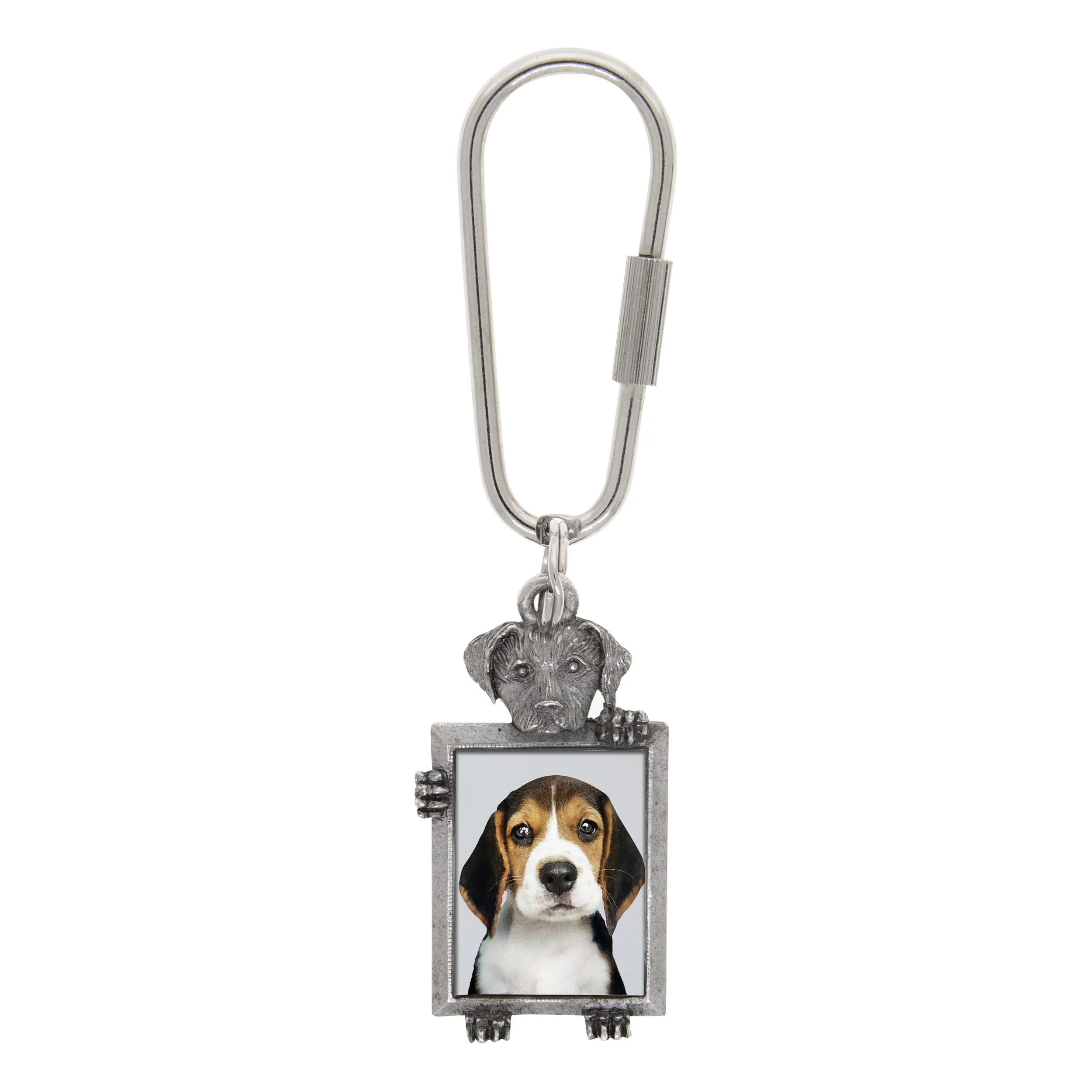 1928 Jewelry Dog Picture Carabiner Key Chain