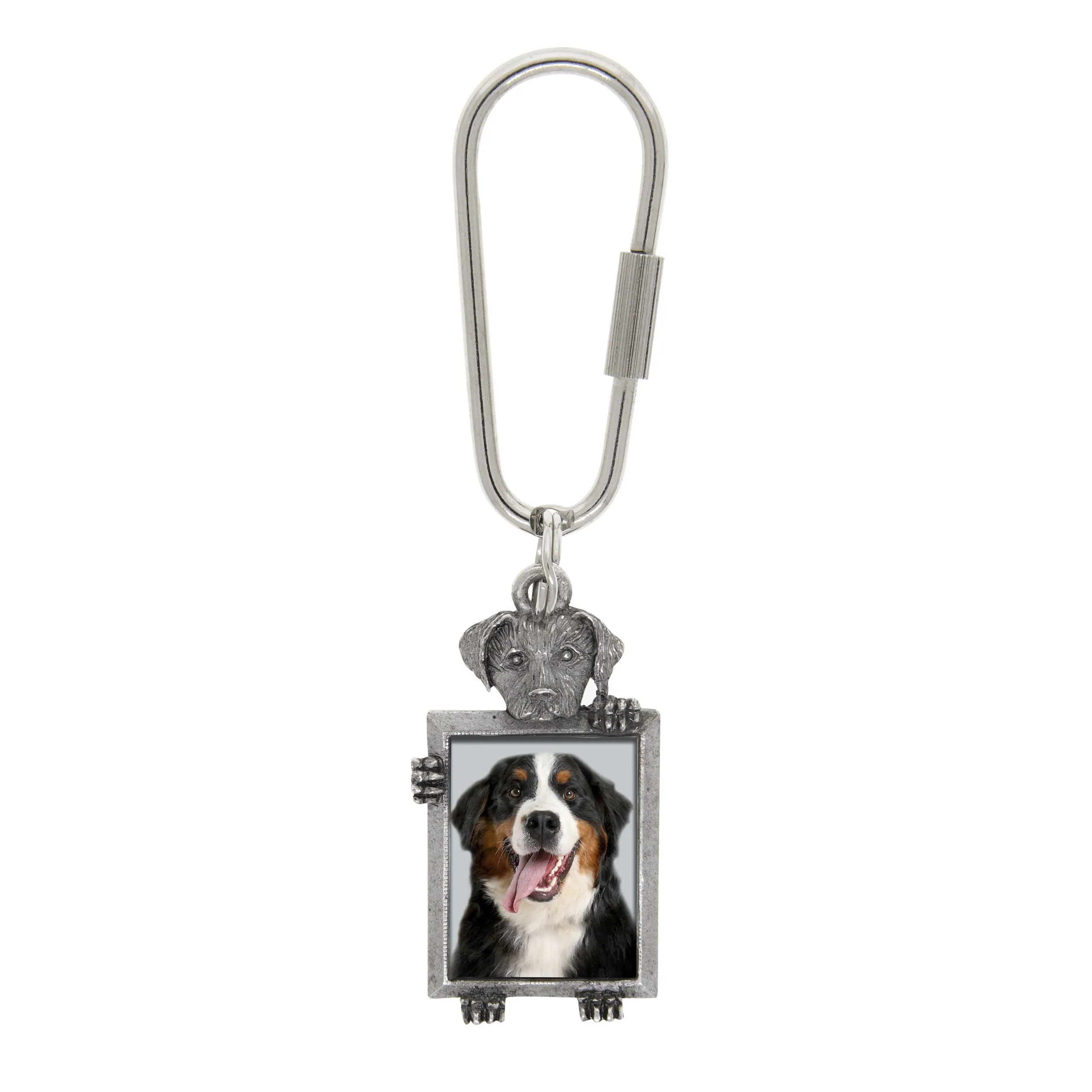 1928 Jewelry Dog Picture Carabiner Key Chain