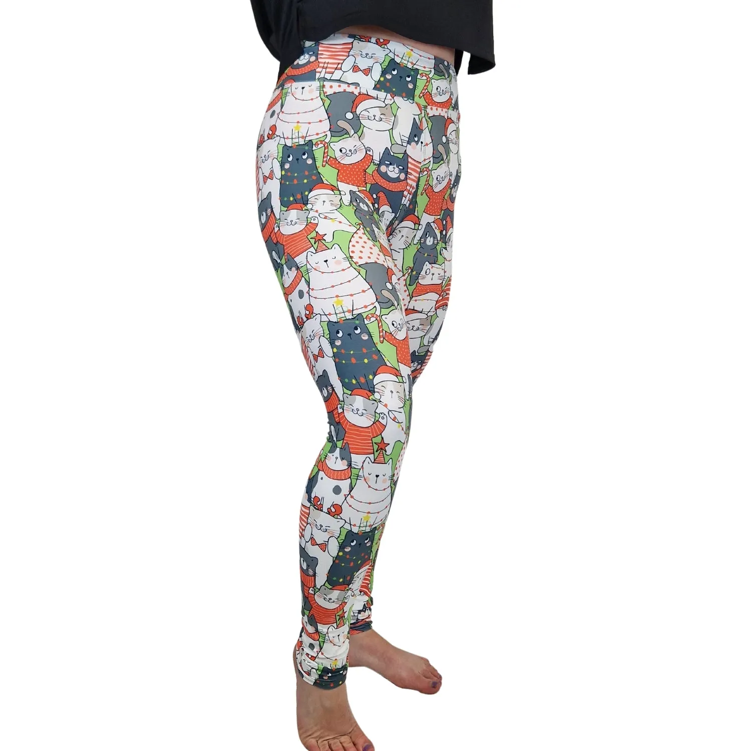 24/7 Leggings – Kitty Xmas