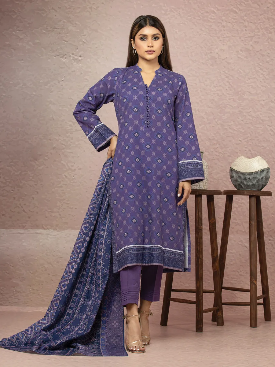 ACE Galleria Merak Khaddar Unstitched Printed 3Pc Suit A-WU3PWK22-446