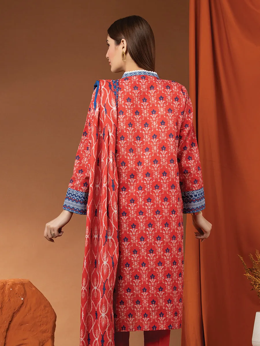 ACE Galleria Merak Khaddar Unstitched Printed 3Pc Suit A-WU3PWK22-447