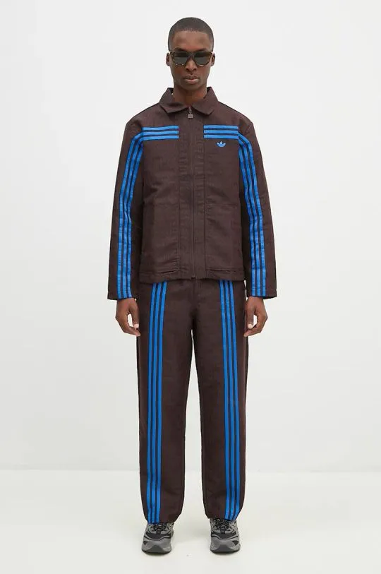 adidas Originals trousers Club TrackPant men's brown color JN5970