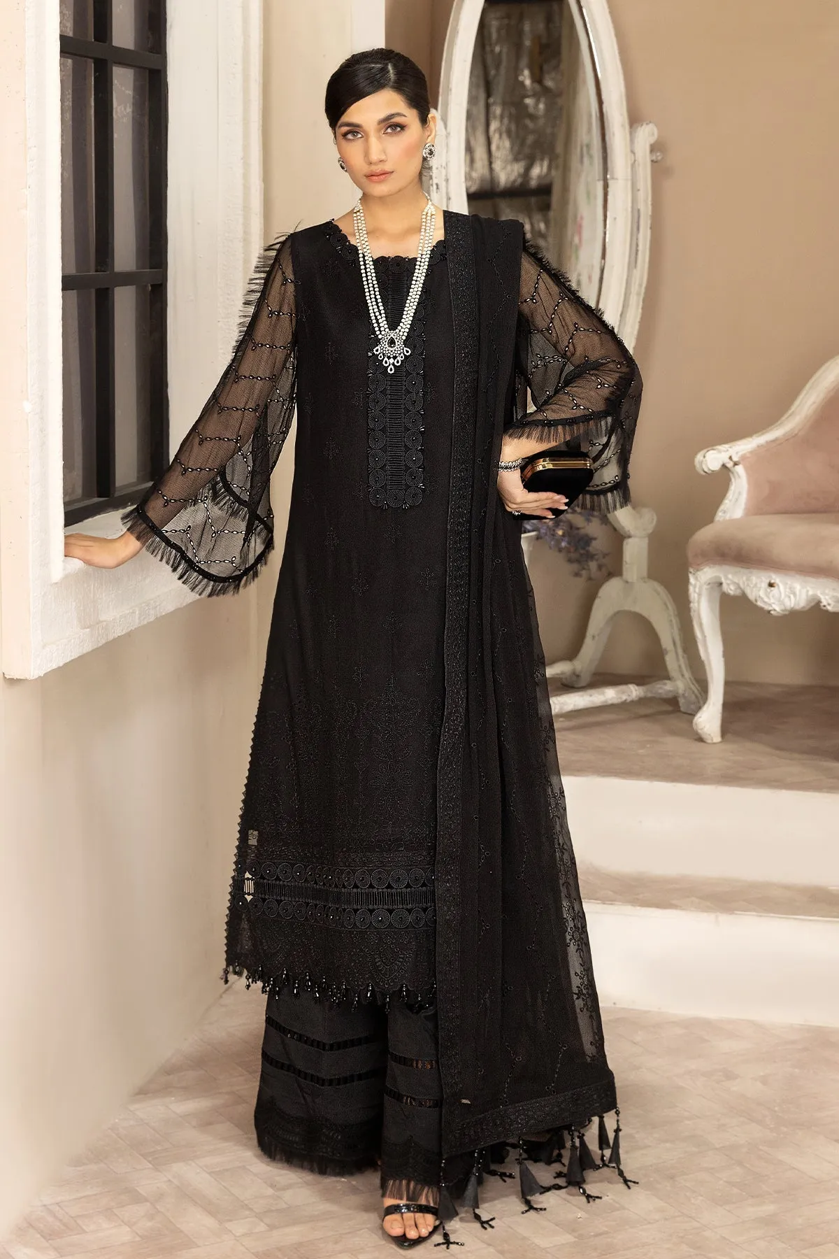 Alizeh Fashion Dhaagay Luxury Chiffon Unstitched 3 Piece Suit 10-Anita