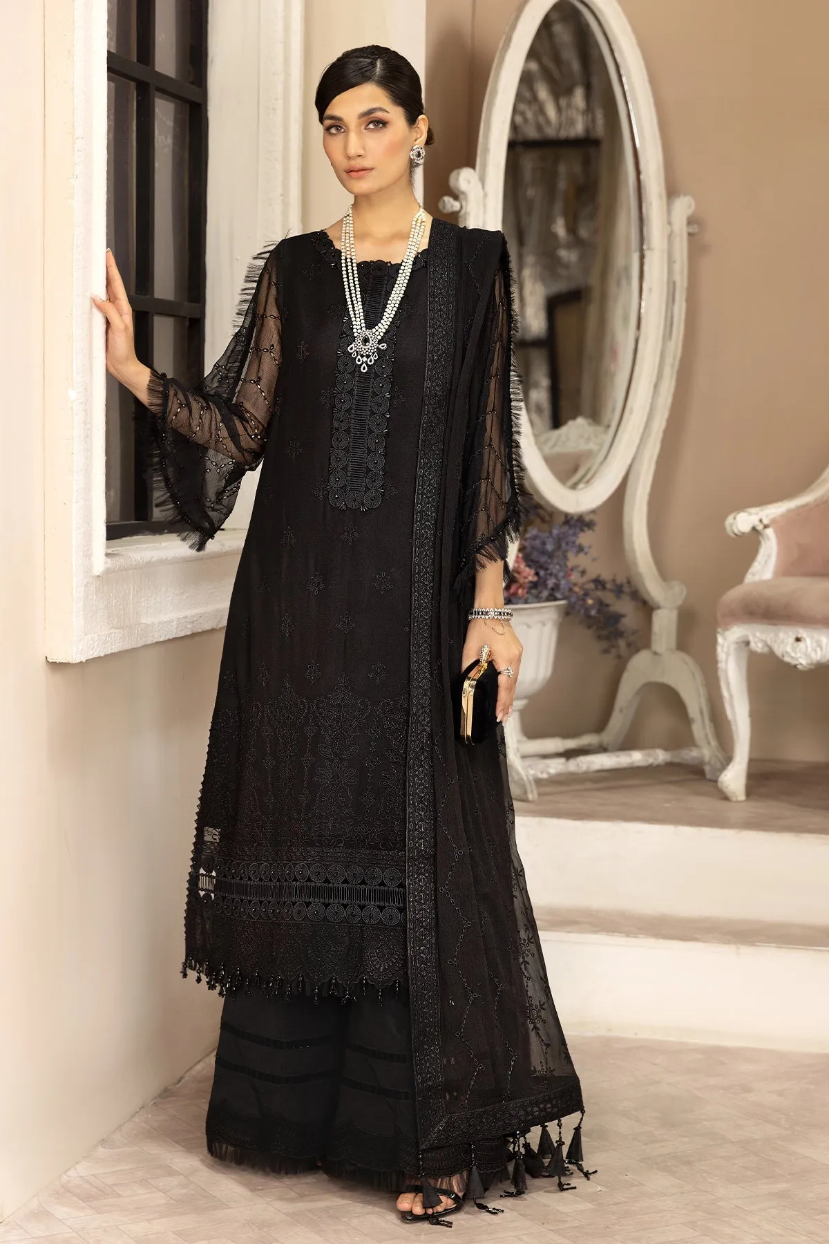 Alizeh Fashion Dhaagay Luxury Chiffon Unstitched 3 Piece Suit 10-Anita