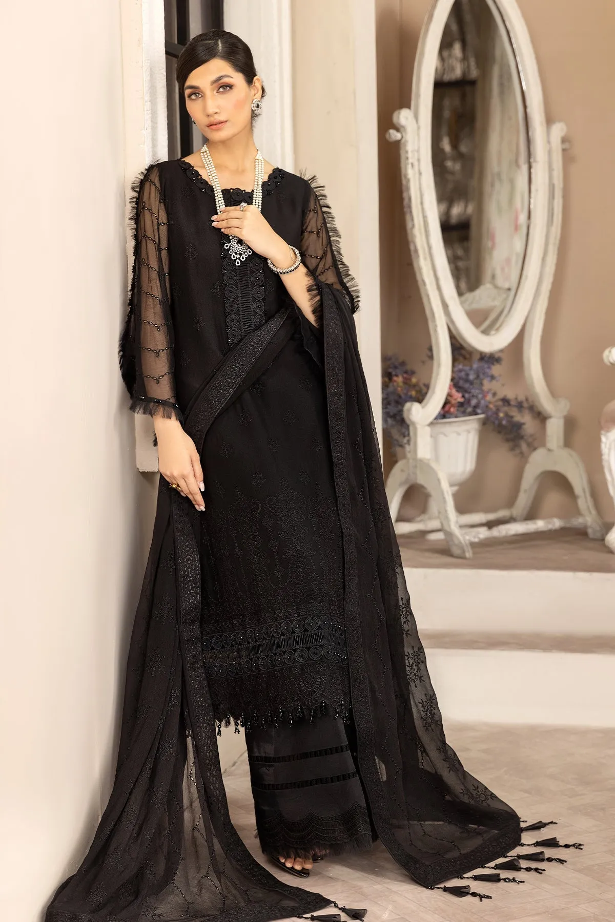 Alizeh Fashion Dhaagay Luxury Chiffon Unstitched 3 Piece Suit 10-Anita