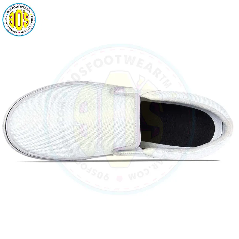 All White Classic Vans Sneaker Slipons Shoes