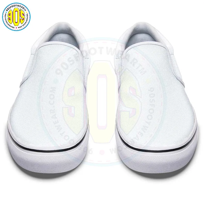 All White Classic Vans Sneaker Slipons Shoes