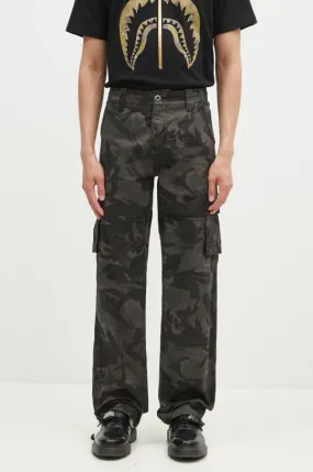 Alpha Industries cotton trousers Jet Pant Camo black color 101212C