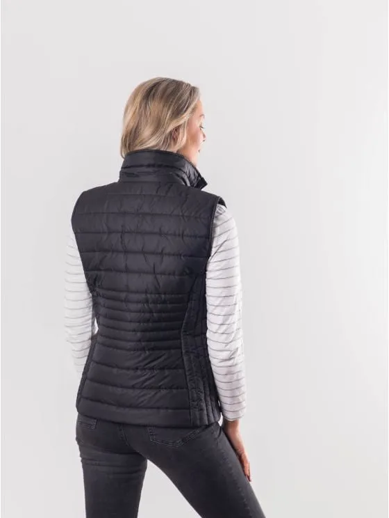 Angelina Quilted Gilet in Black