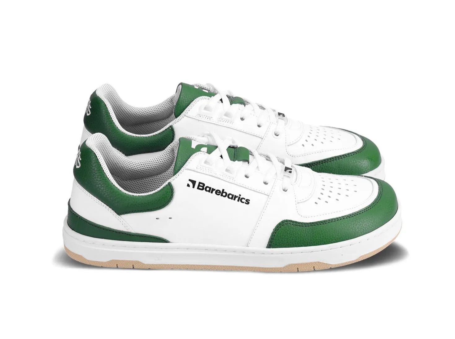 Barefoot Sneakers Barebarics Wave - White & Dark Green