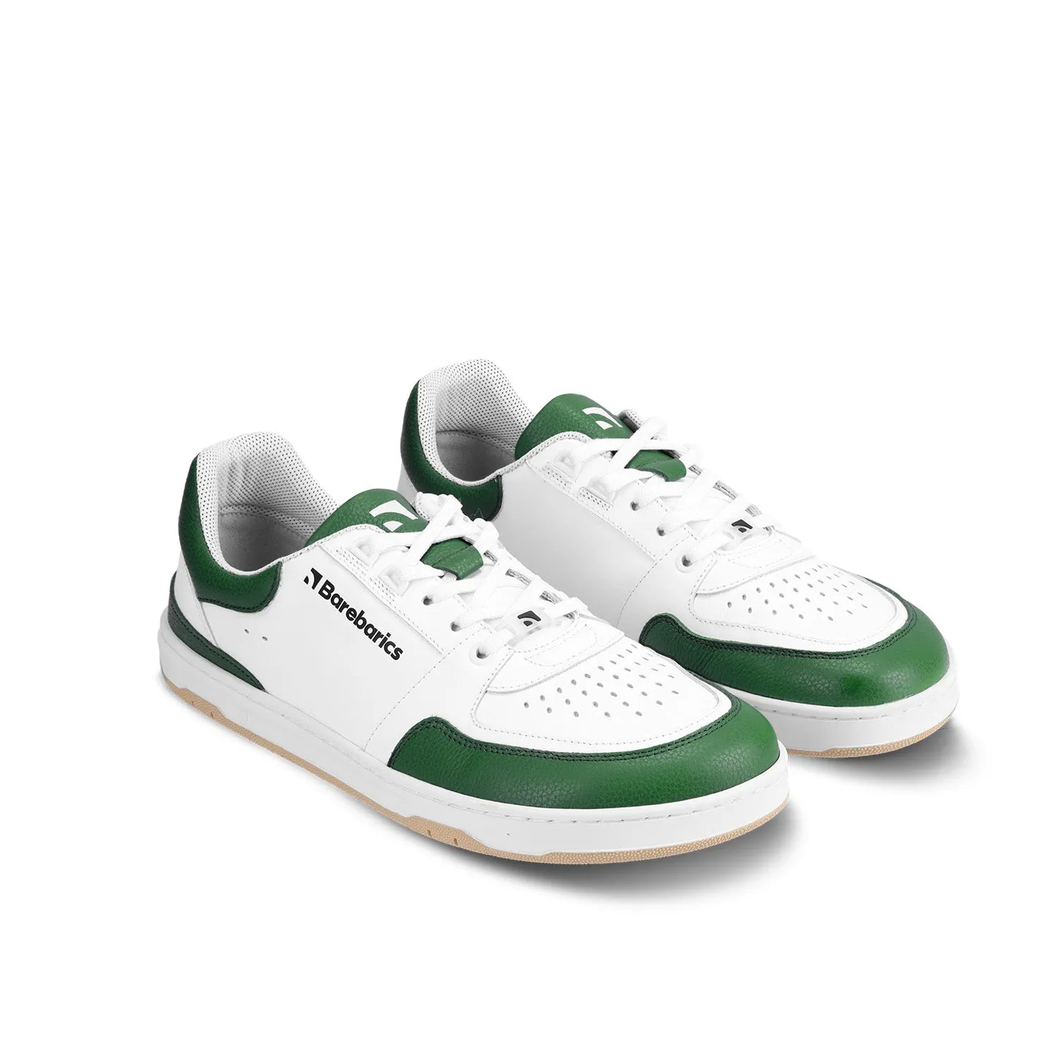 Barefoot Sneakers Barebarics Wave - White & Dark Green