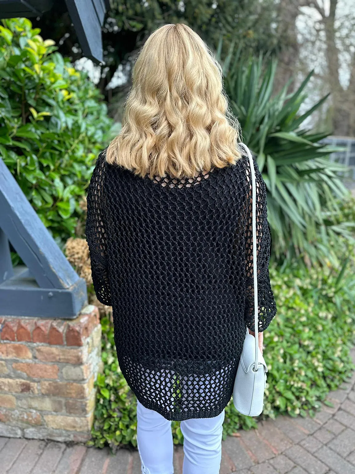 Black Tassel Heart Knit Bianca