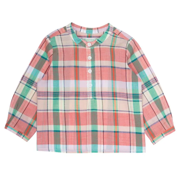 Bonpoint Baby Polisson Tunique Ec Multicolour - Polisson Shirt Multi Coloured Tartan