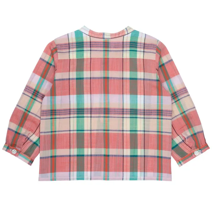 Bonpoint Baby Polisson Tunique Ec Multicolour - Polisson Shirt Multi Coloured Tartan