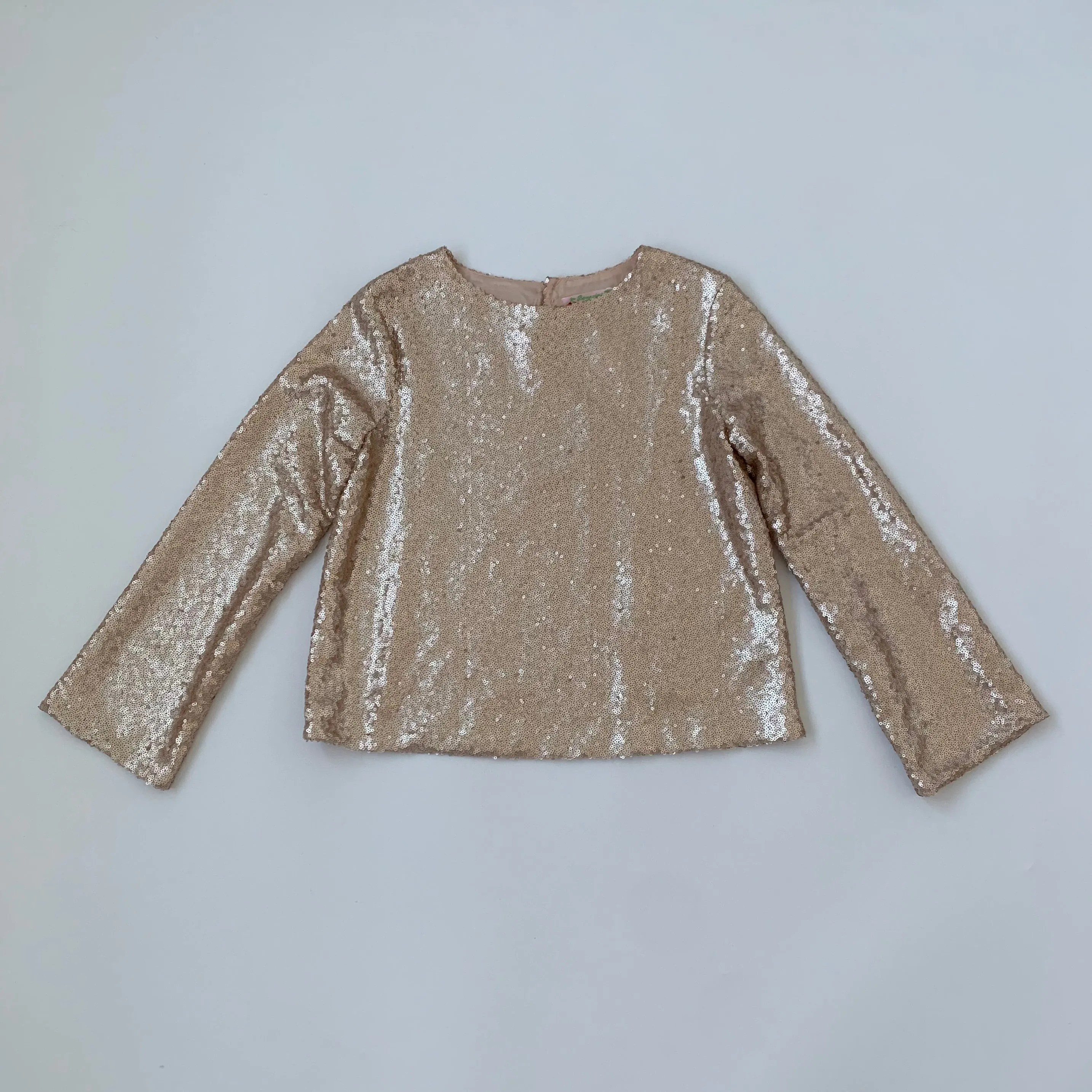 Bonpoint Gold Sequin Top: 8 Years