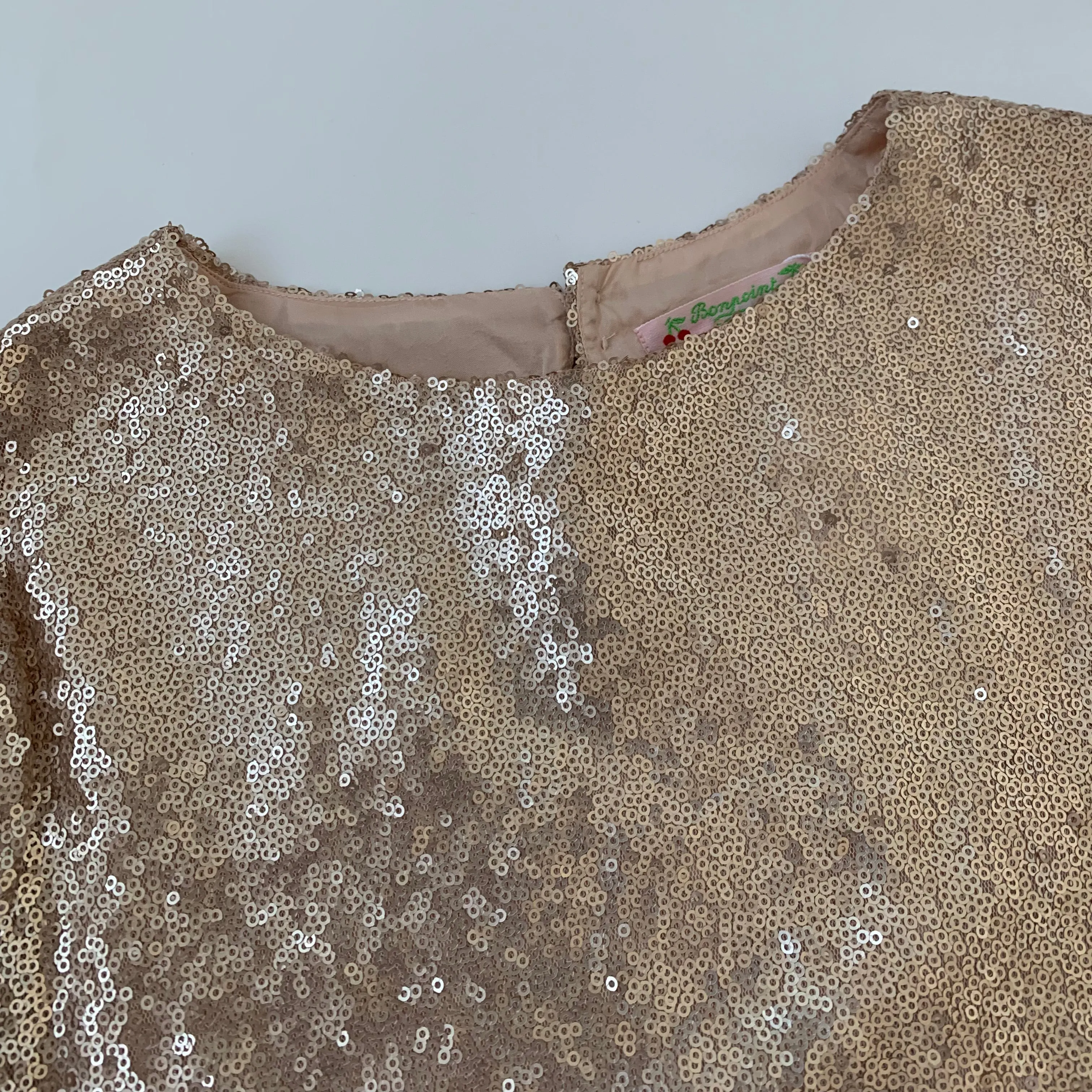 Bonpoint Gold Sequin Top: 8 Years