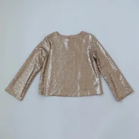 Bonpoint Gold Sequin Top: 8 Years