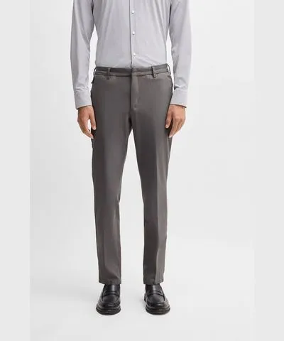 Boss Slim-fit trousers in stretch cotton