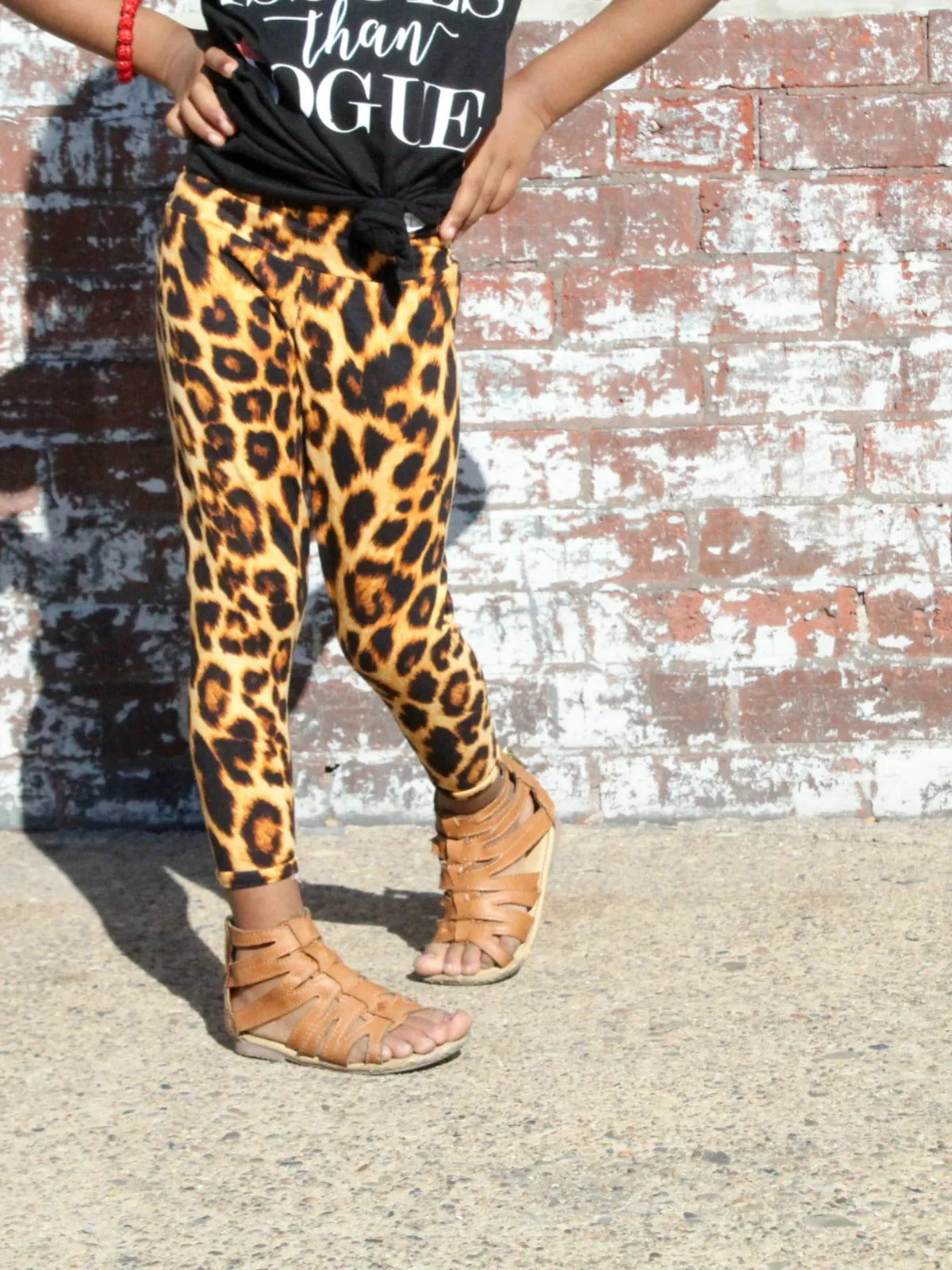 Brown Leopard Print Leggings