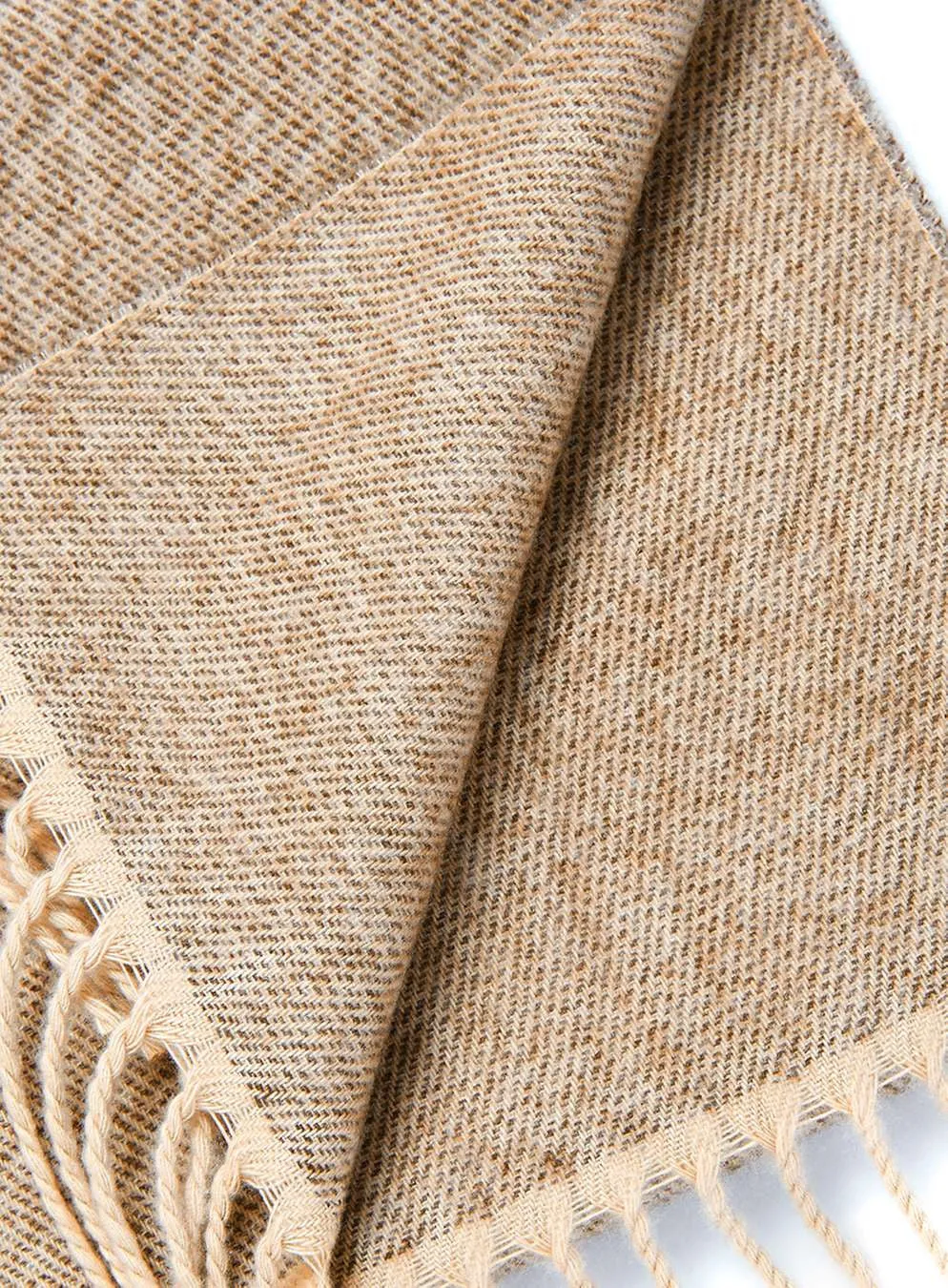 Camel Marl Woven Scarf