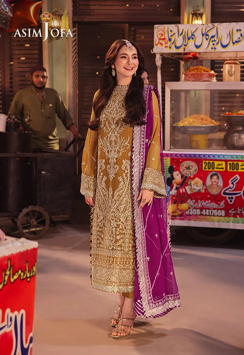 Chamkeeli by Asim Jofa Embroidered Chiffon Unstitched 3Pc Suit AJKK-12