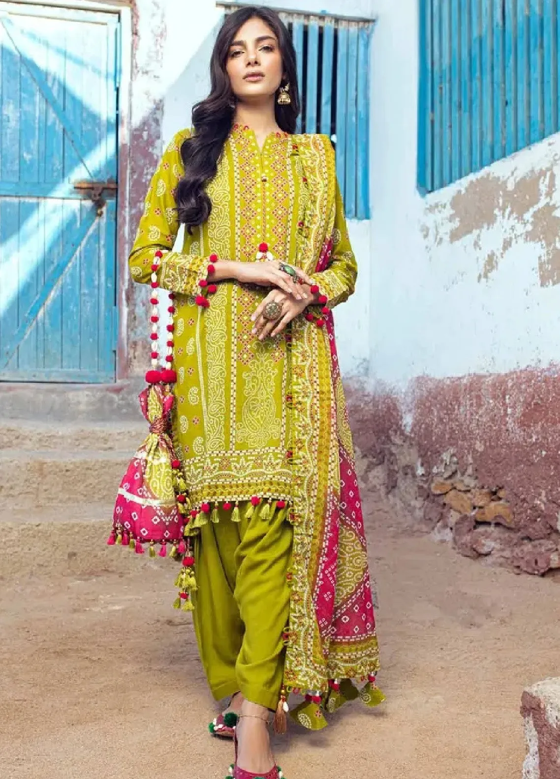 Chunri By Gul Ahmed Printed Lawn Unstitched 3 Piece Suit - GA24CL CL-42036 A