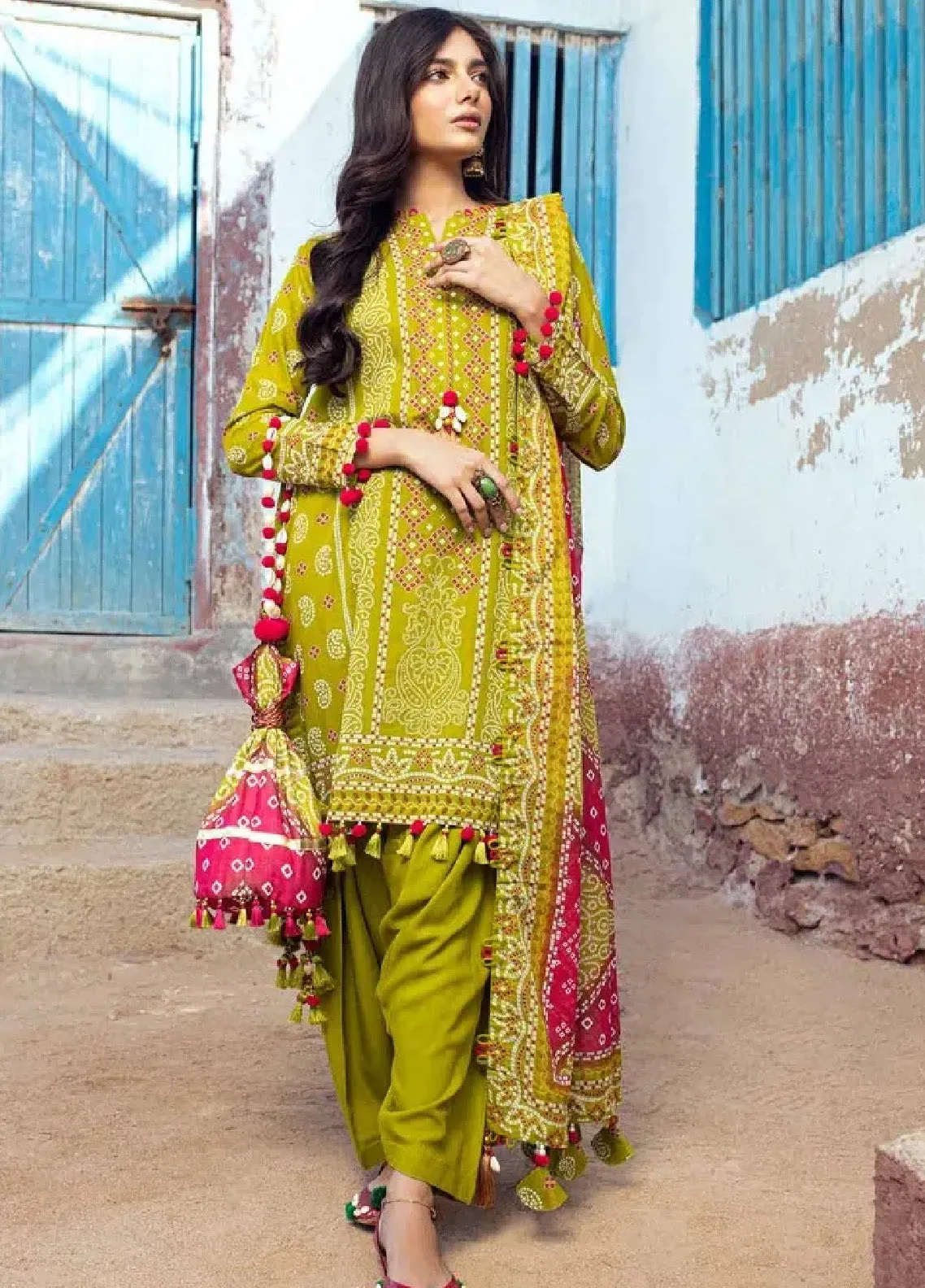 Chunri By Gul Ahmed Printed Lawn Unstitched 3 Piece Suit - GA24CL CL-42036 A