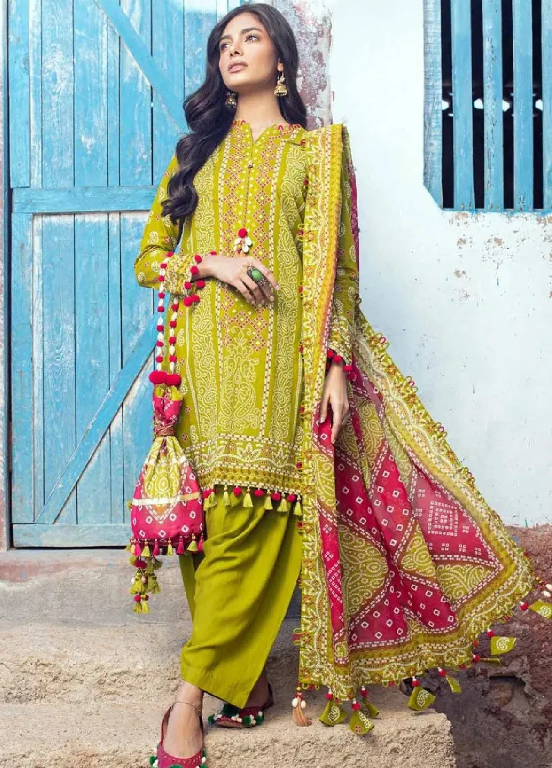 Chunri By Gul Ahmed Printed Lawn Unstitched 3 Piece Suit - GA24CL CL-42036 A