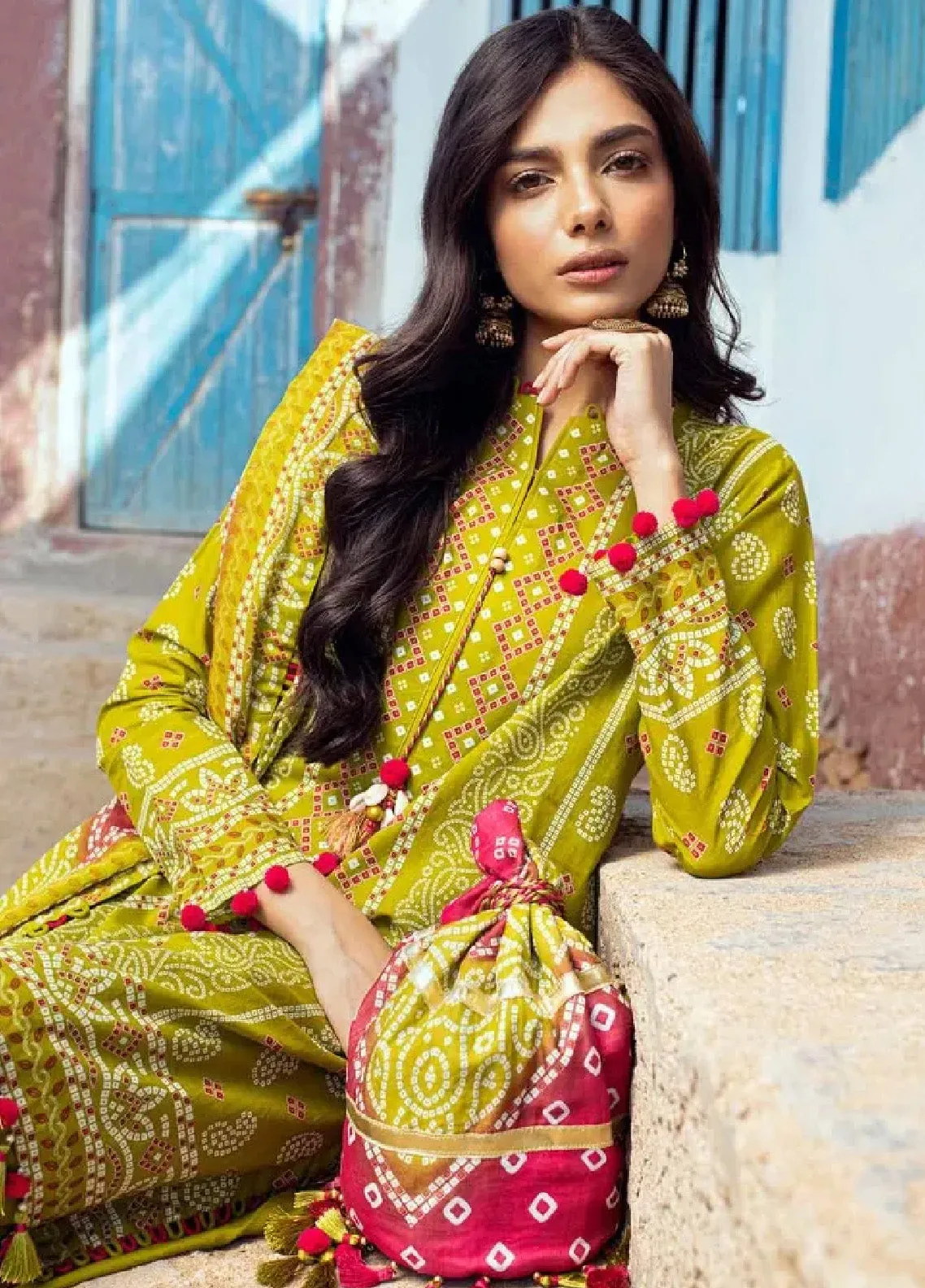 Chunri By Gul Ahmed Printed Lawn Unstitched 3 Piece Suit - GA24CL CL-42036 A