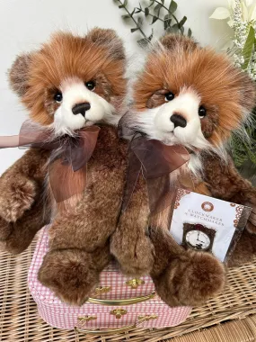 Clockmaker Charlie Bears Cuddle Time Teddy Bear with Bonus Pin Badge