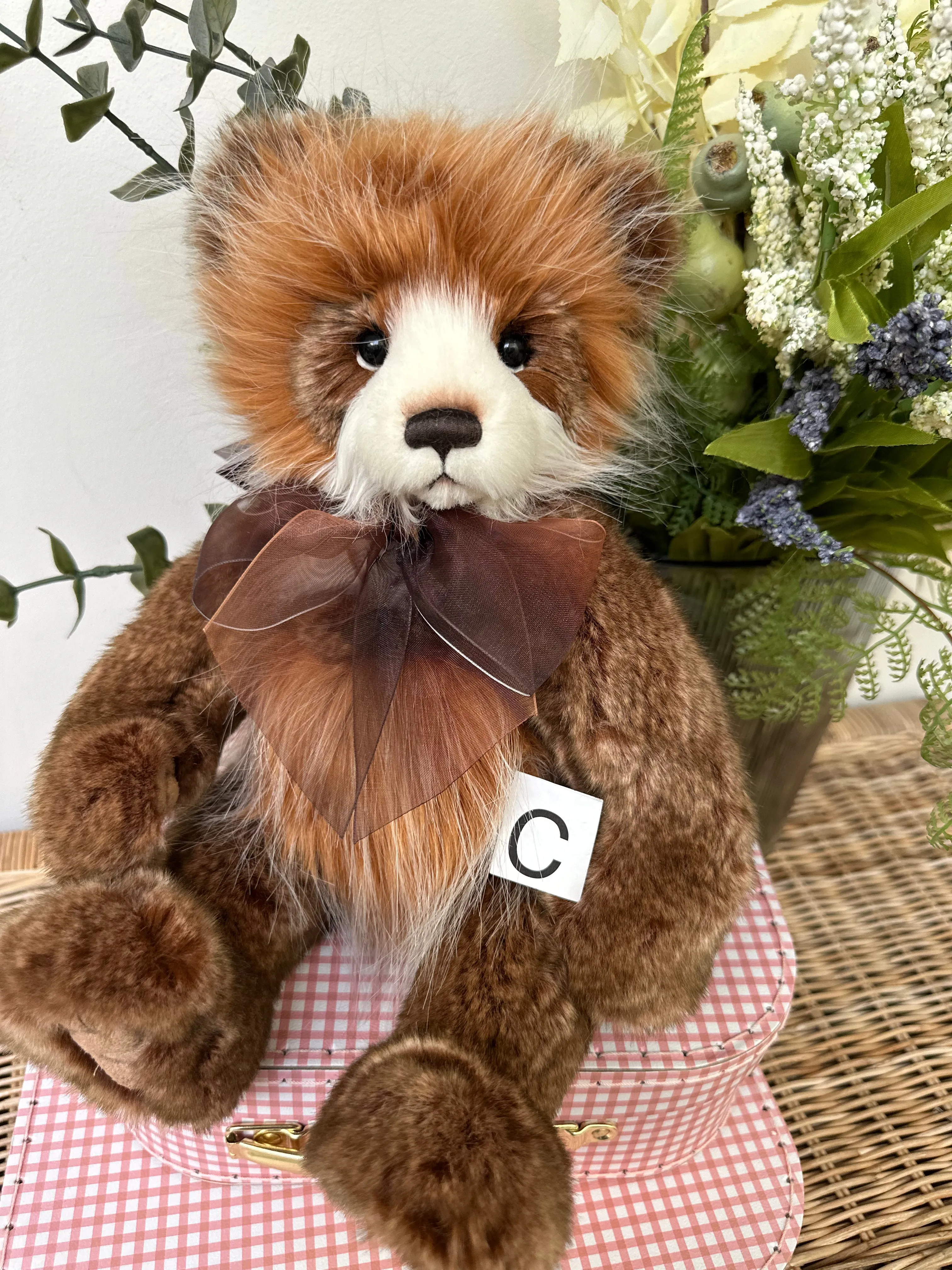 Clockmaker Charlie Bears Cuddle Time Teddy Bear with Bonus Pin Badge