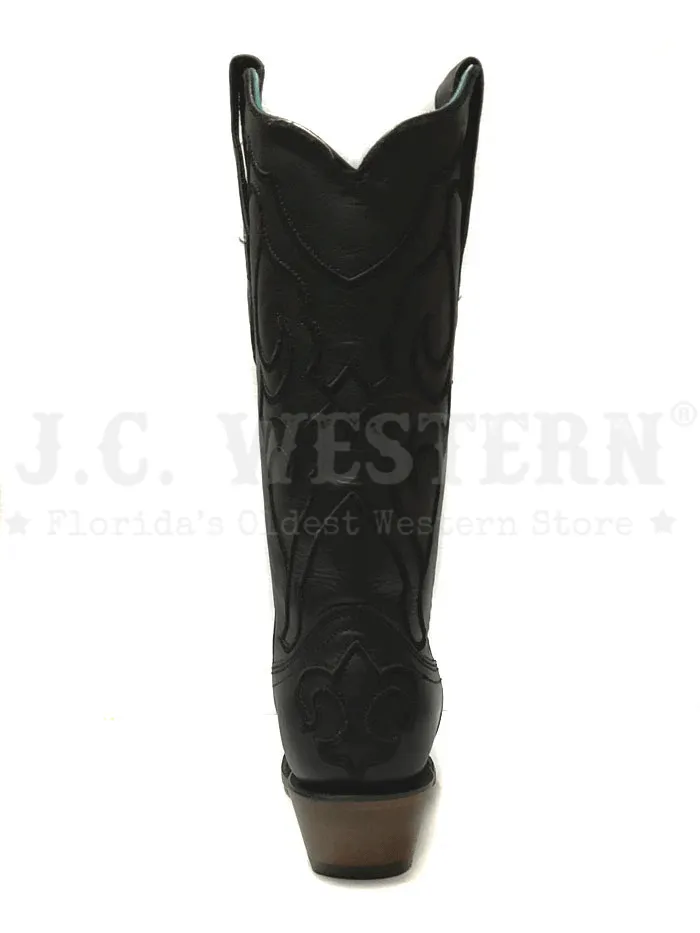 Corral Z5072 Ladies Matching Stiching Pattern & Inlay Boot Black