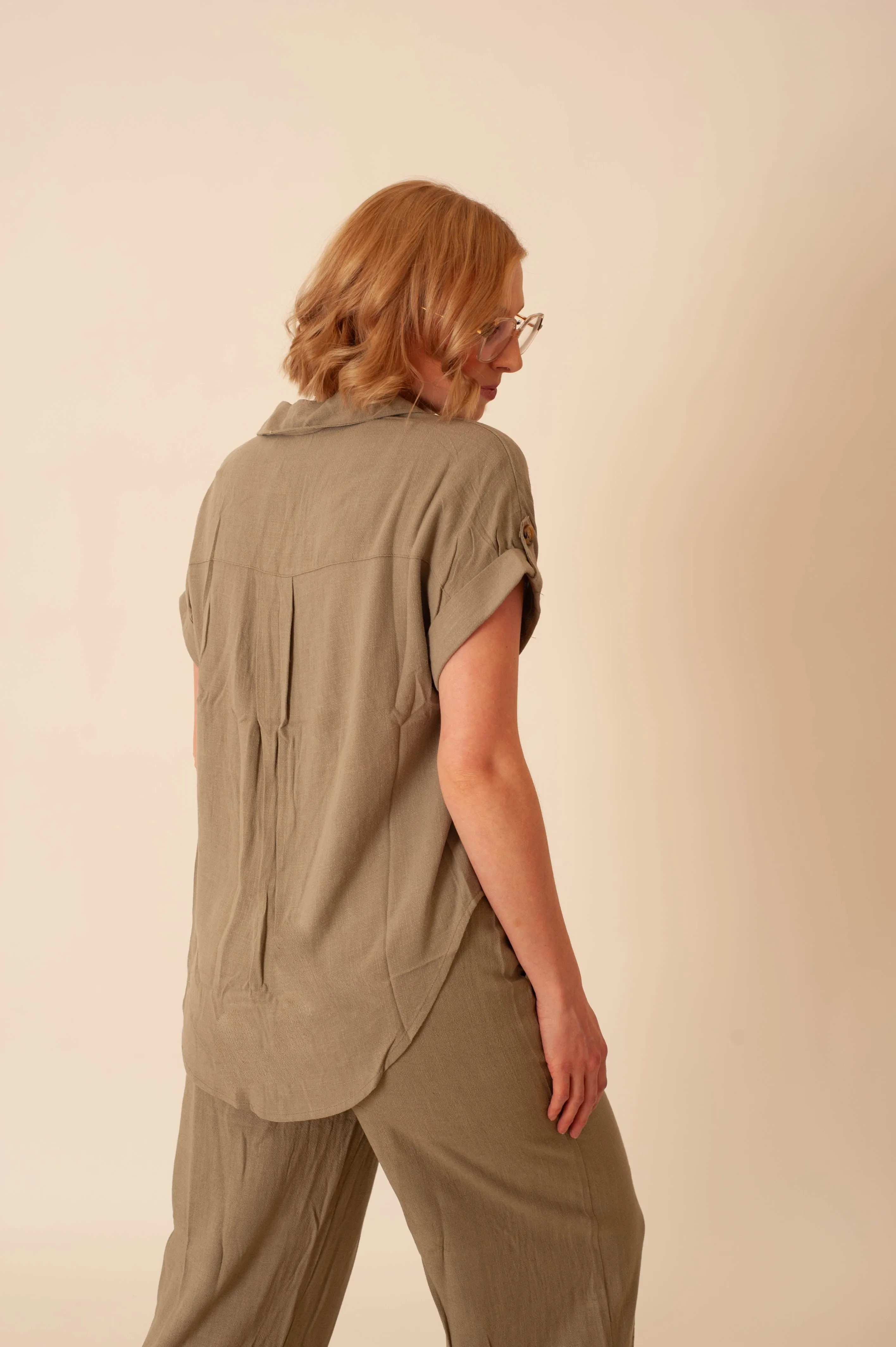 Cyra Linen Top