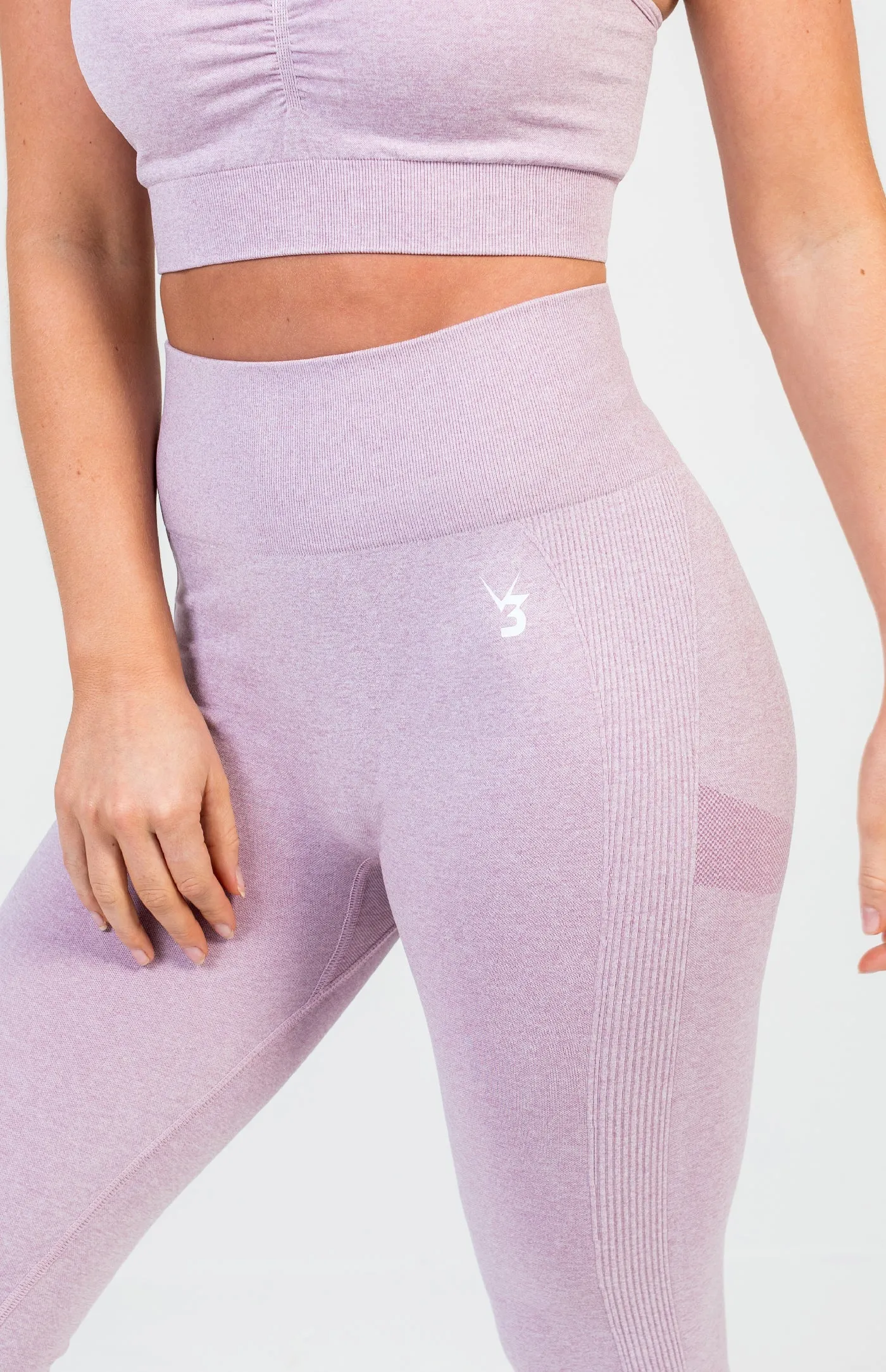 Define Seamless Scrunch Leggings - Lilac Marl