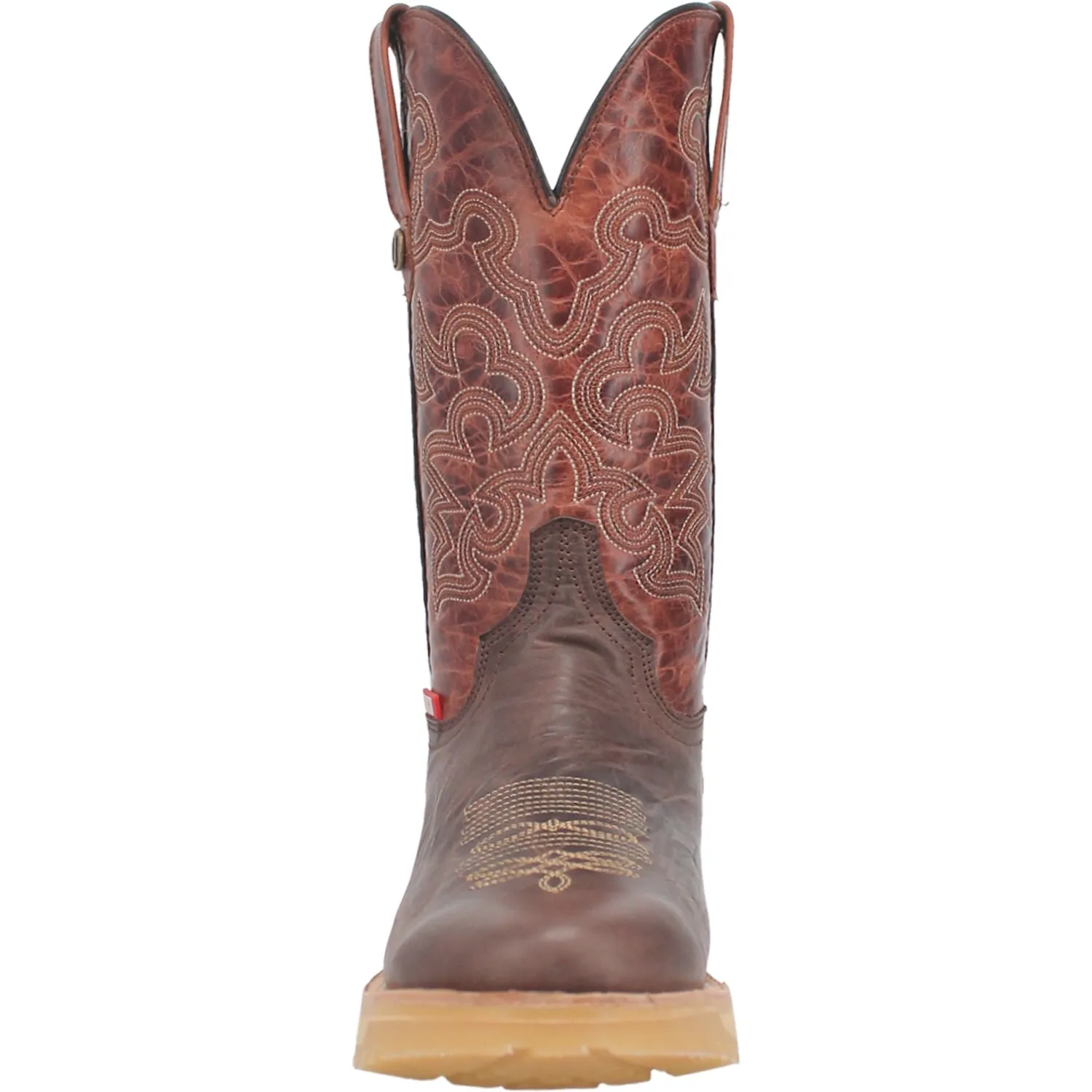 Dingo Mens Big Horn Brown Leather Cowboy Boots