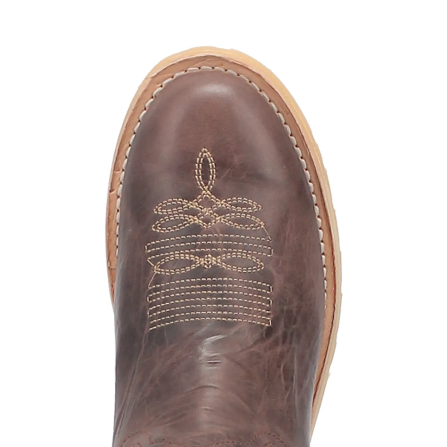 Dingo Mens Big Horn Brown Leather Cowboy Boots