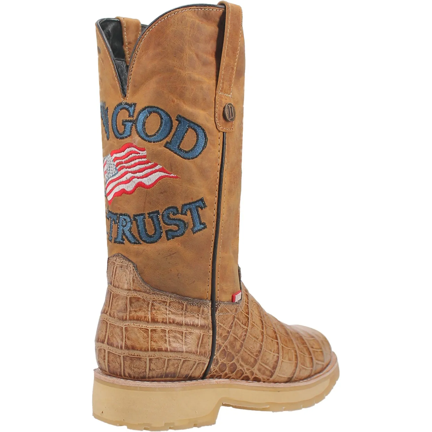 Dingo Mens Patriot Tan Leather Cowboy Boots