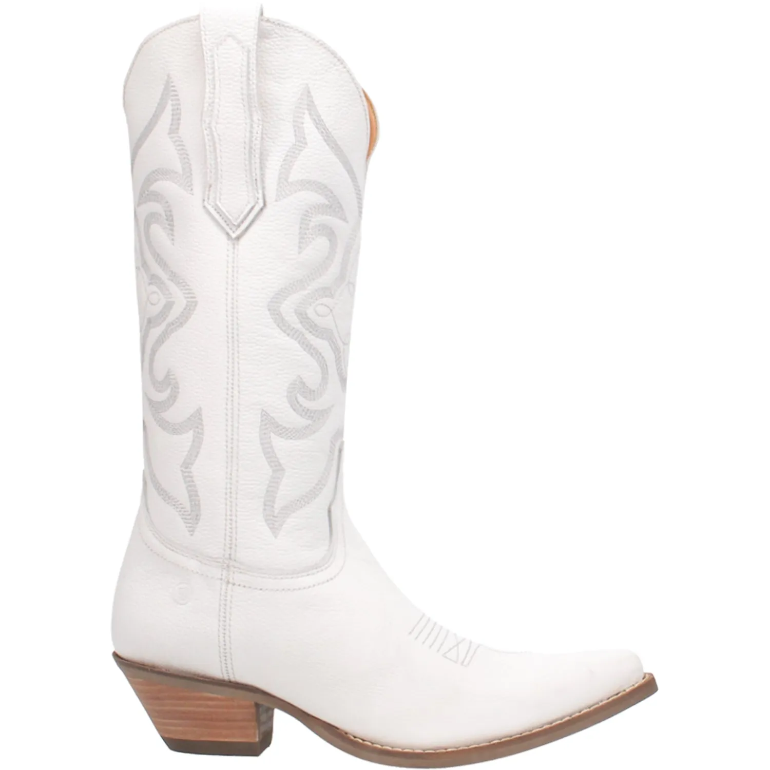 Dingo Womens Out West White Suede Cowboy Boots