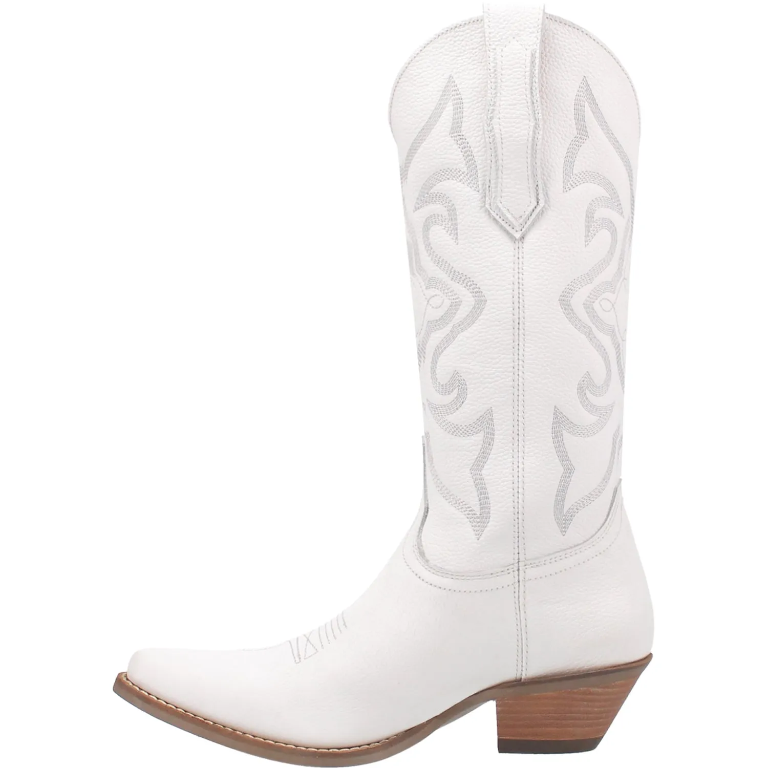 Dingo Womens Out West White Suede Cowboy Boots