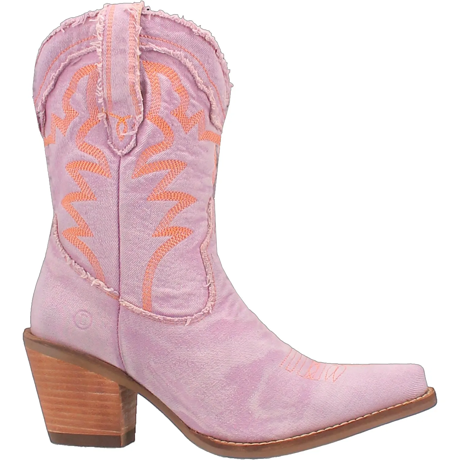 Dingo Womens Yall Need Dolly Purple Denim Cowboy Boots