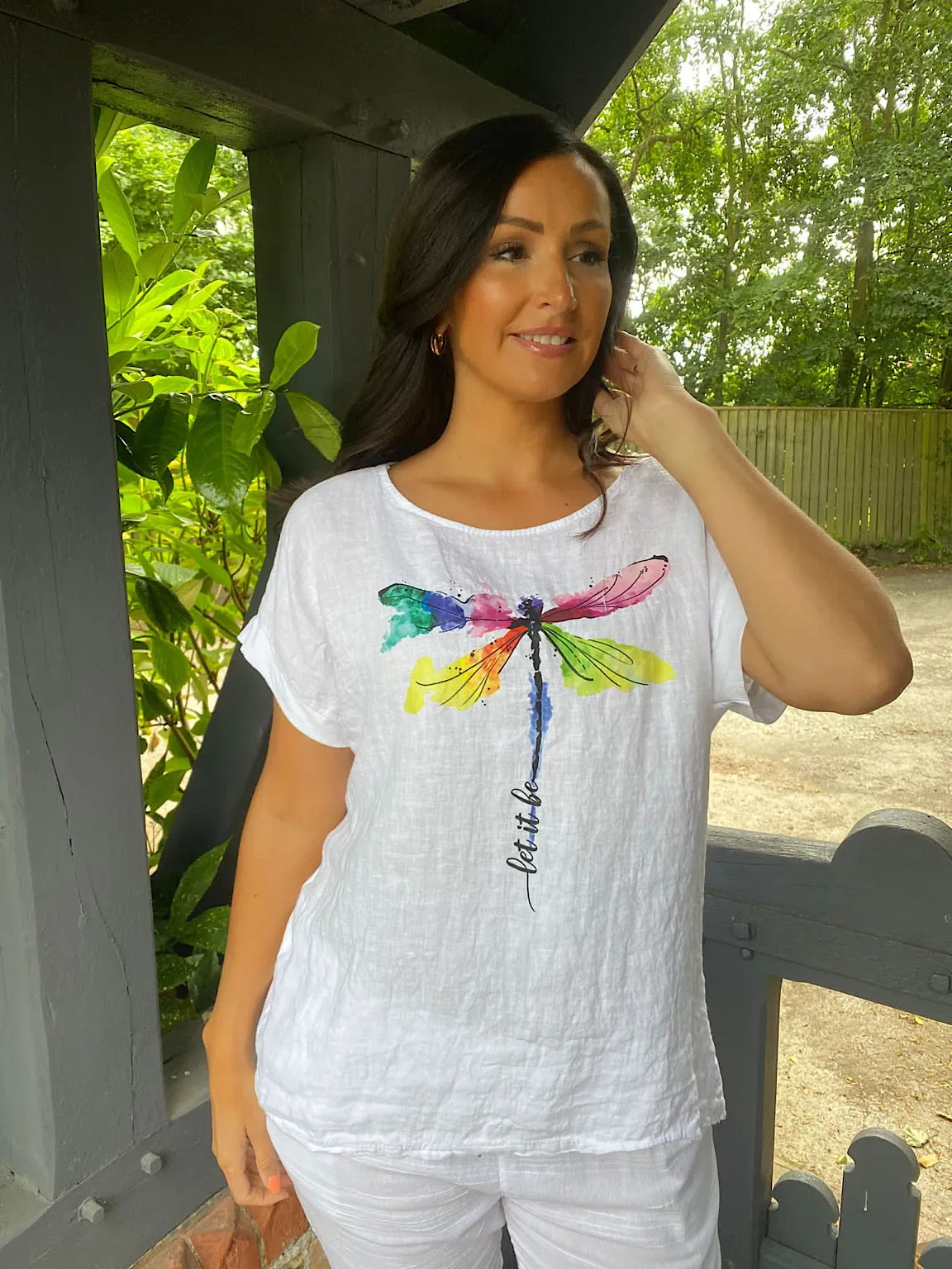 Dragonfly Graphic Top Summer