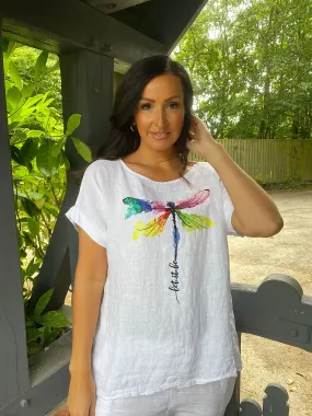 Dragonfly Graphic Top Summer