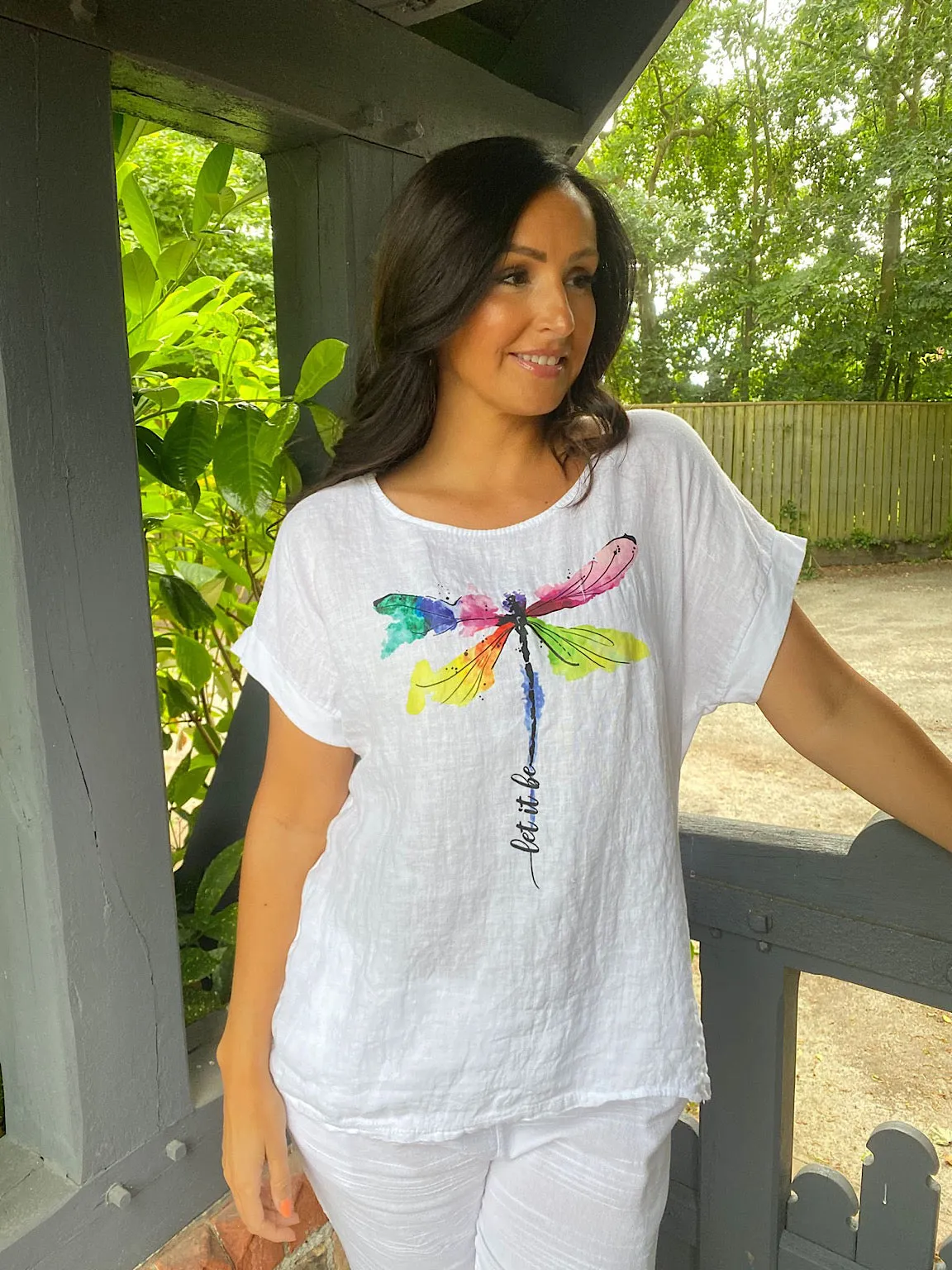 Dragonfly Graphic Top Summer